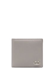 Valentino Garavani VLogo plaque bi-fold wallet - Grigio