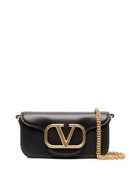 Valentino Garavani Locò leather crossbody bag - Nero