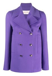 VALENTINO Rockstud double-breasted fastening blazer - Viola