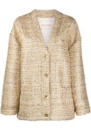 Valentino Garavani Cardigan in tweed - Oro