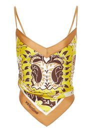 Valentino Top con stampa paisley - Giallo