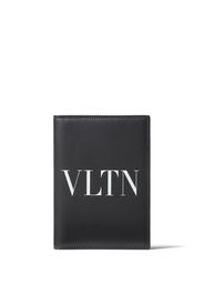 Valentino Garavani Portafoglio bi-fold VLTN in pelle - Nero