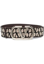 Valentino Garavani Toile Iconographe jacquard belt - Marrone