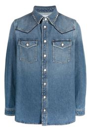 Valentino Rockstud denim shirt - Blu