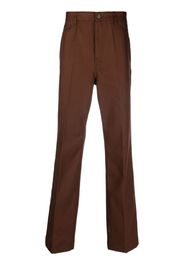 Valentino wide-leg tonal-stitch trousers - Marrone