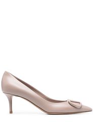 Valentino Garavani VLogo leather pumps - Toni neutri