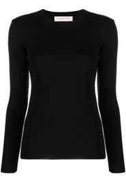 Valentino open-back knitted top - Nero