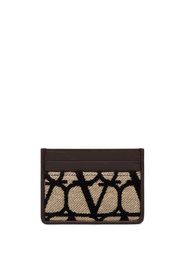 Valentino Garavani VLogo woven cardholder - Toni neutri