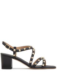 Valentino Garavani Rockstud 60mm leather sandals - Nero