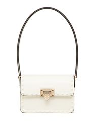 Valentino Garavani Rockstud leather shoulder bag - Bianco