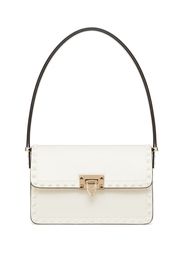 Valentino Garavani Rockstud leather shoulder bag - Bianco