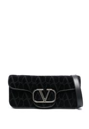 Valentino Garavani Mini Locò Vlogo Toile Iconographe shoulder bag - Nero