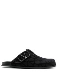 Valentino Garavani Toile Iconographe VLogo mules - Nero