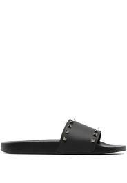 Valentino Garavani Rockstud slide sandals - Nero