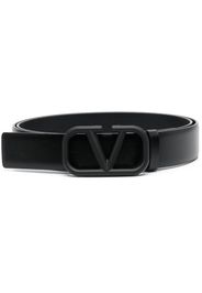 Valentino Garavani VLogo Signature leather belt - Nero