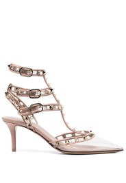 Valentino Garavani Rockstud 75mm transparent-toe pumps - Rosa