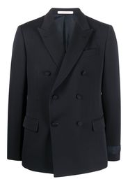 Valentino Garavani wool double-breasted blazer - Blu