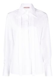 Valentino Garavani scarf-detail cotton poplin shirt - Bianco