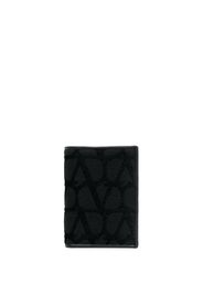 Valentino Garavani Portacarte Toile Iconographe bi-fold - Nero