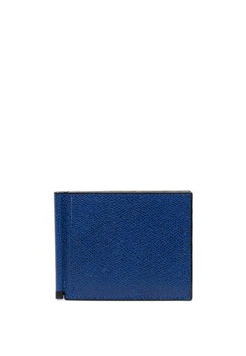 Valextra Portafoglio Simple Grip bi-fold - Blu