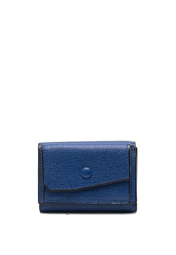 Valextra bi-fold leather wallet - Blu