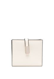 Valextra bi-fold leather wallet - Bianco