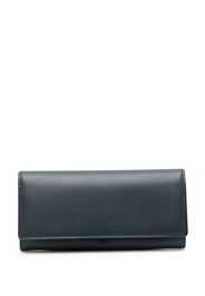 Valextra Continental leather wallet - Blu