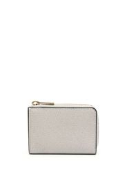 Valextra zip-up leather key holder - Grigio