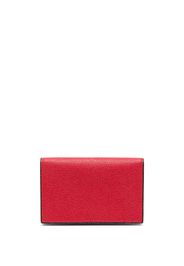 Valextra Onda leather cardholder - Rosso