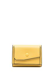 Valextra crocodile-embossed leather wallet - Giallo