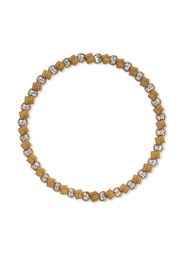 1941 - 1960 pre-owned 18kt yellow gold link diamond choker