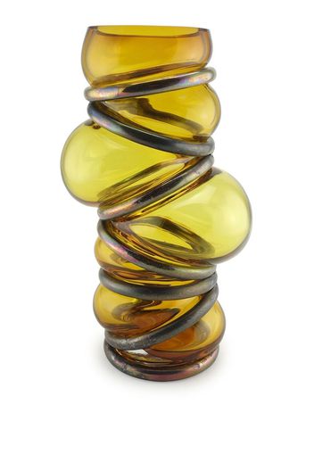 Vanessa Mitrani Chain Ring glass vase - Giallo