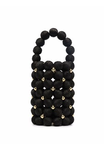 Vanina Le Comino beaded tote bag - Nero