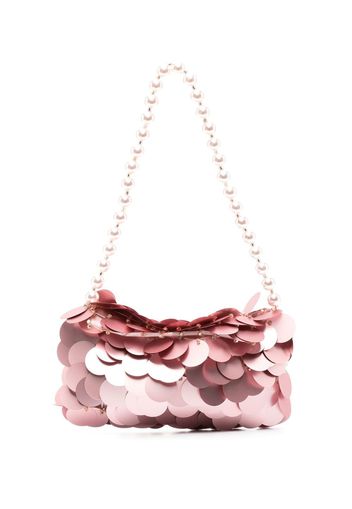 Vanina Borsa a spalla Nuit con paillettes - Rosa