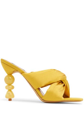 Vanina Camelia crossover-strap mules - Giallo