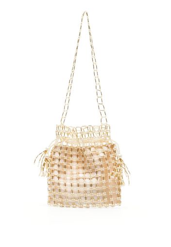 Vanina pearl-embellished shoulder bag - Oro