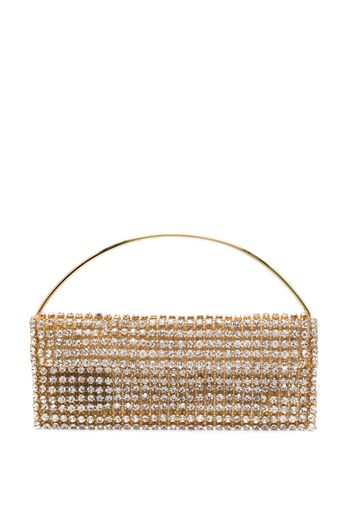 Vanina Maxi Les Nuances crystal-embellished clutch bag - Grigio