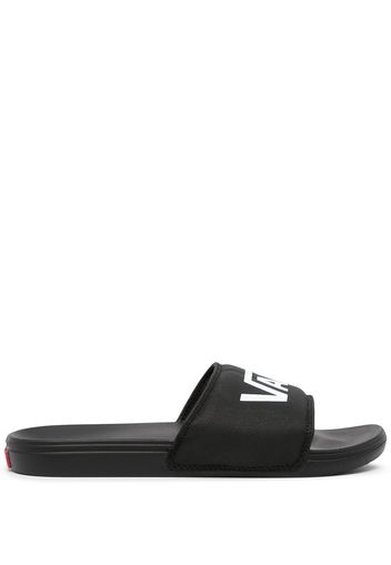 Vans logo-print open-toe slides - Nero