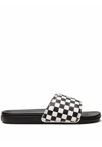 Vans Checkerboard La Costa slides - Bianco