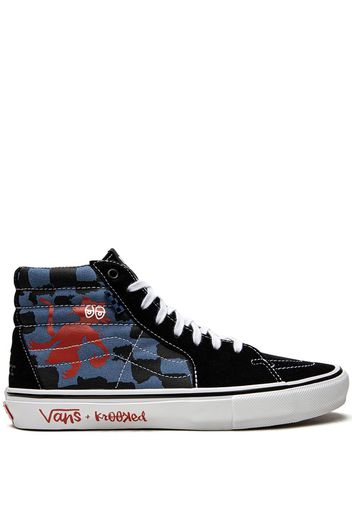 Vans x Krooked "By Natas For Ray" Skate Sk8 Hi sneakers - Blu