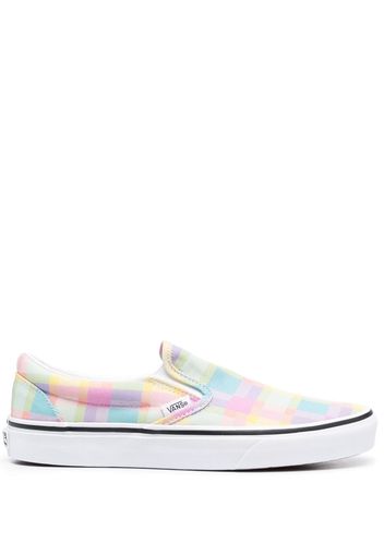 Vans Slip-On checkerboard-print sneakers - Giallo