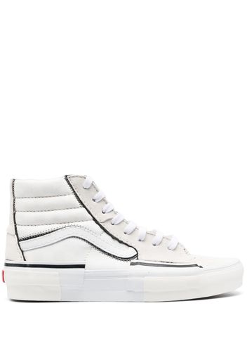 Vans Sk8-Hi top leather sneakers - Bianco