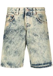 Vaquera Shorts denim con applicazione - Blu