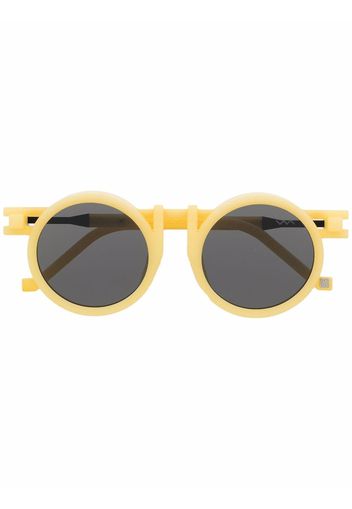 VAVA Eyewear Occhiali da sole tondi Kengo Kuma - Giallo