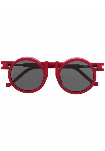 VAVA Eyewear Kengo Kuma round-frame sunglasses - Rosso