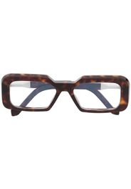 VAVA Eyewear Occhiali squadrati con effetto tartarugato - Marrone