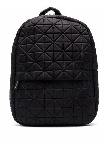 VeeCollective quilted leather-trim backpack - Nero