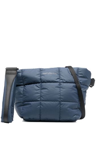 VeeCollective quilted square crossbody bag - Blu