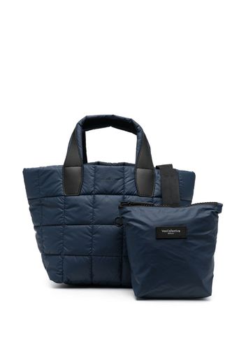 VeeCollective quilted tote bag - Blu