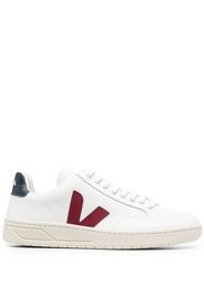 Veja V-12 leather low-top sneakers - Bianco